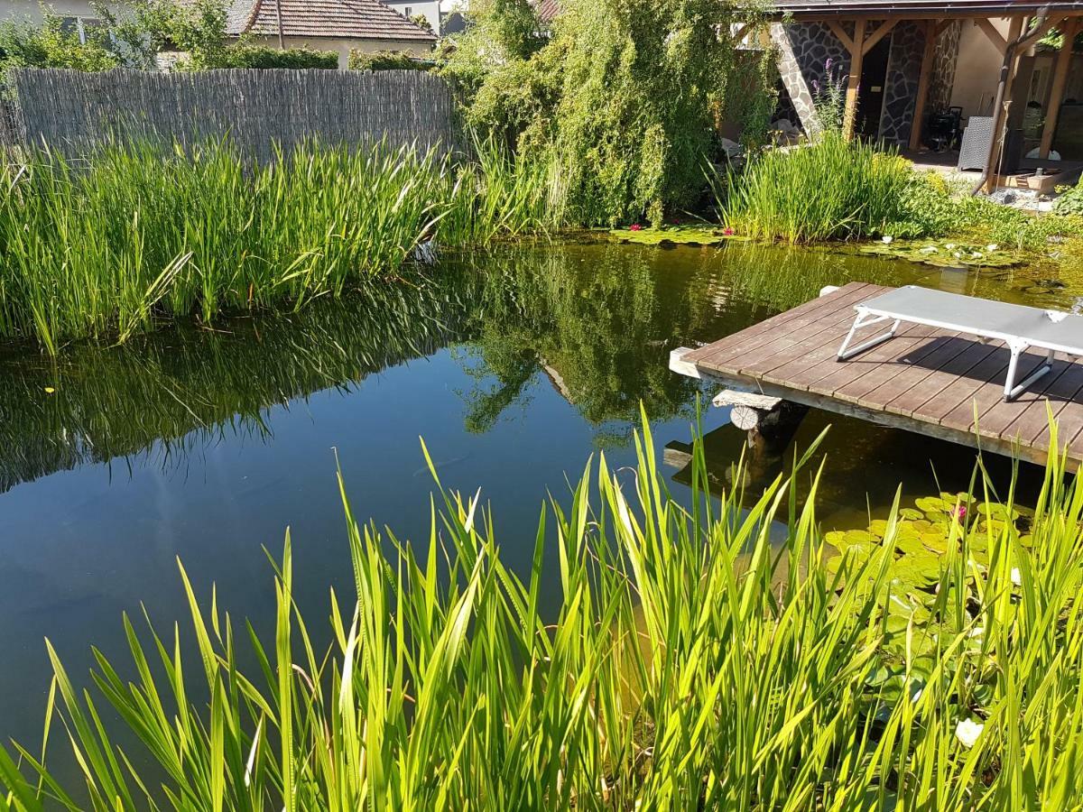 Walnut Apartment With Sauna And Pond Топольчани Екстер'єр фото